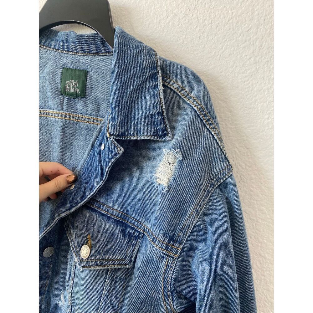 Wild Fable Denim Jacket Size Xs - Picture 2 of 6